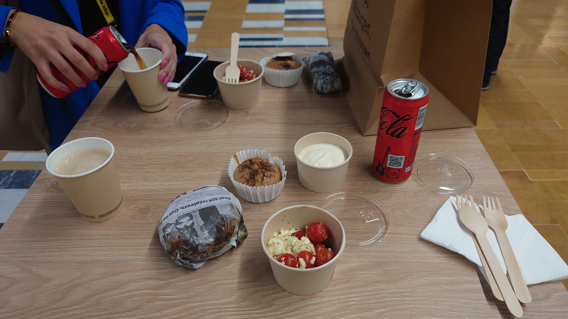 The food on offer was both healthy and tasty.