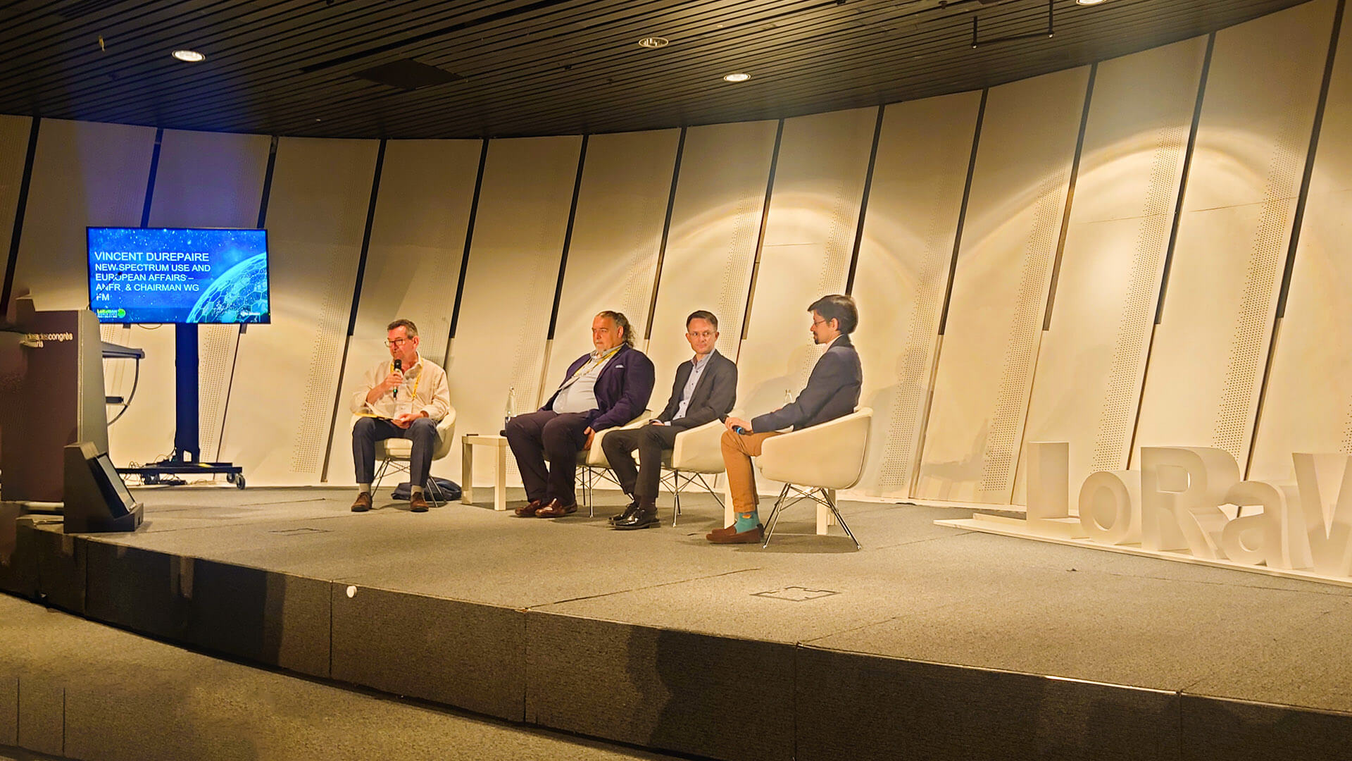 British, French, German, as well as American, regulators discussing radio communication regulatory advances and challenges in regard to internet-of-things. Low-frequency radio communication to, from, and in space was a hot topic.